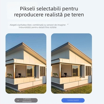 Camere de supraveghere inteligente, wireless, cu viziune de noapte, rezoluție 2MP, obiectiv de 3.6 mm, rază de 10–30 m, control prin aplicație mobilă