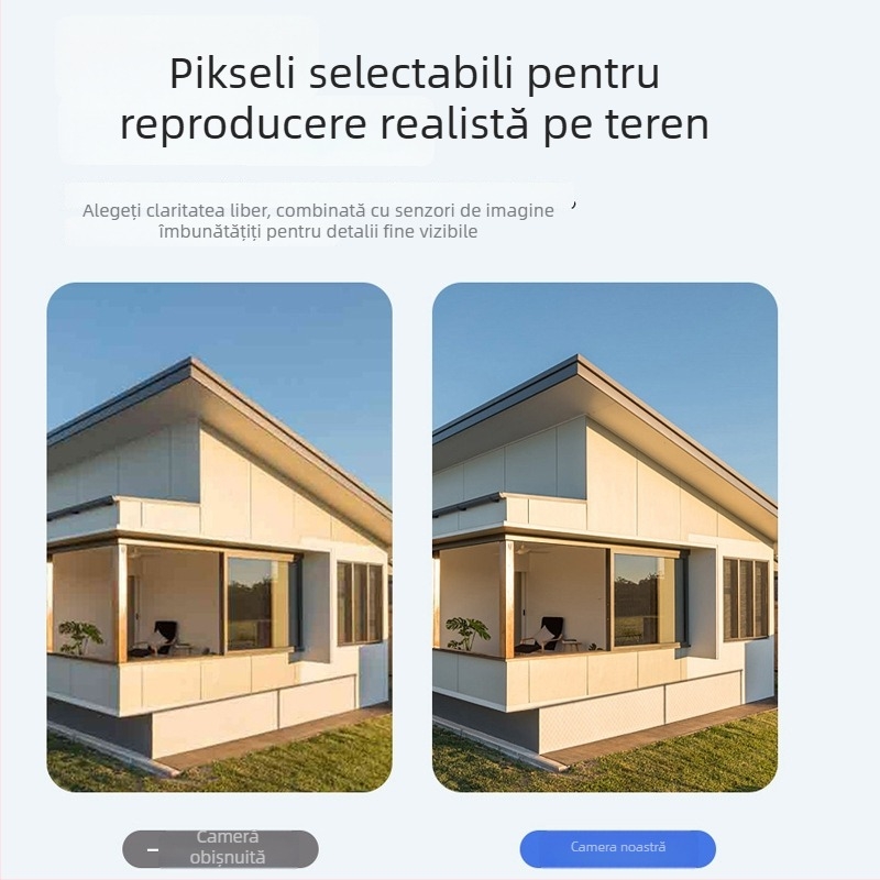 Camere de supraveghere inteligente, wireless, cu viziune de noapte, rezoluție 2MP, obiectiv de 3.6 mm, rază de 10–30 m, control prin aplicație mobilă