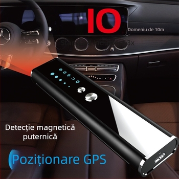 Detector de camere, scanner portabil wireless anti-supravede cu detectie infraroșu; KT2, bandă de frecvență 1-8000, alarmă sonoră și vibrație, tensiune de funcționare 3.7 V, interval 0.1-10.