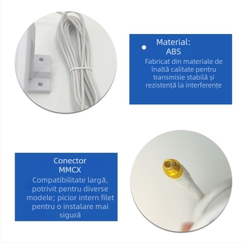 Weili Communications antenă LTE omnidirecțională în formă de T pentru casă inteligentă, cu modul Wi‑Fi și modul 4G, SWR ≤ 1.5