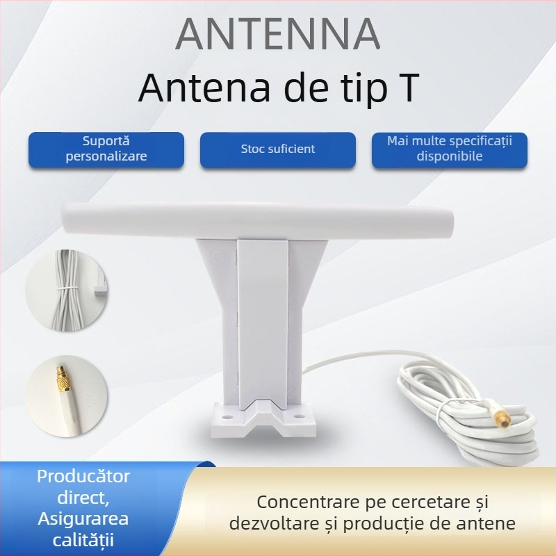 Weili Communications antenă LTE omnidirecțională în formă de T pentru casă inteligentă, cu modul Wi‑Fi și modul 4G, SWR ≤ 1.5