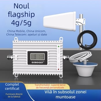 Amplificator de semnal mobil pentru subsoluri, vile și birouri în zone montane; rețea 2G/3G/4G; acoperire 200–800 m²; Wi‑Fi 802.11n