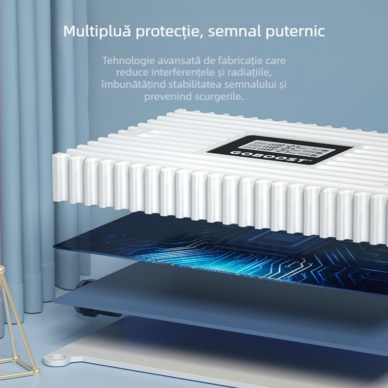 Amplificator de semnal mobil pentru subsoluri, vile și birouri în zone montane; rețea 2G/3G/4G; acoperire 200–800 m²; Wi‑Fi 802.11n