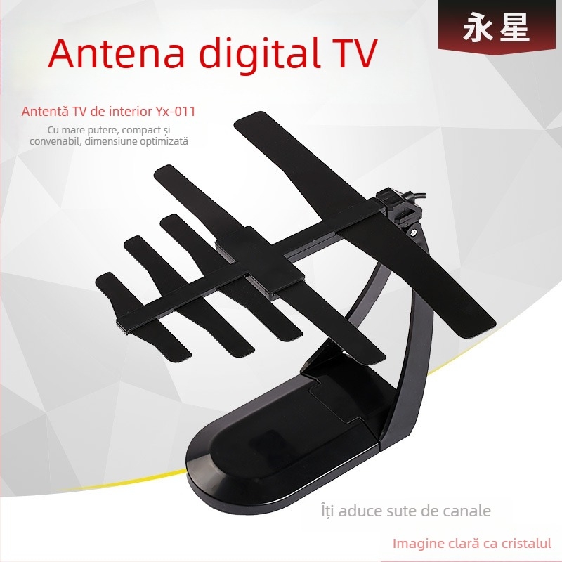 Eternal Star antenă TV de interior, 470-860 MHz, câștig 6-9, 75 Ω, SWR ≤ 2