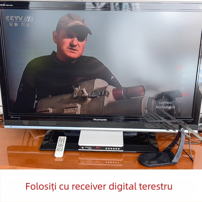 Eternal Star antenă TV de interior, 470-860 MHz, câștig 6-9, 75 Ω, SWR ≤ 2