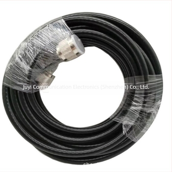 Juyi communication Cablu coaxial RF N-male către SMA, RG6/LMR400, 50 Ω, SWR ≤ 1.5, Câștig 30