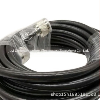 Juyi communication Cablu coaxial RF N-male către SMA, RG6/LMR400, 50 Ω, SWR ≤ 1.5, Câștig 30