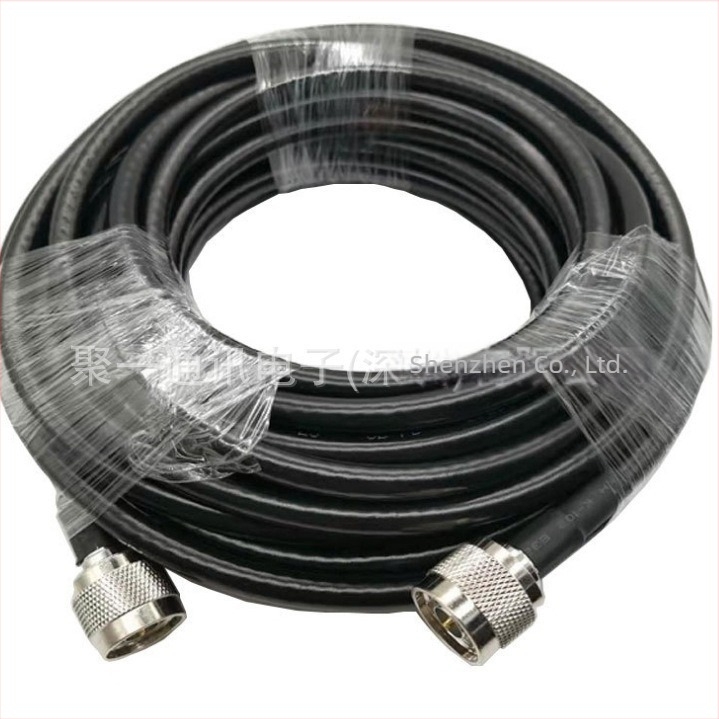 Juyi communication Cablu coaxial RF N-male către SMA, RG6/LMR400, 50 Ω, SWR ≤ 1.5, Câștig 30