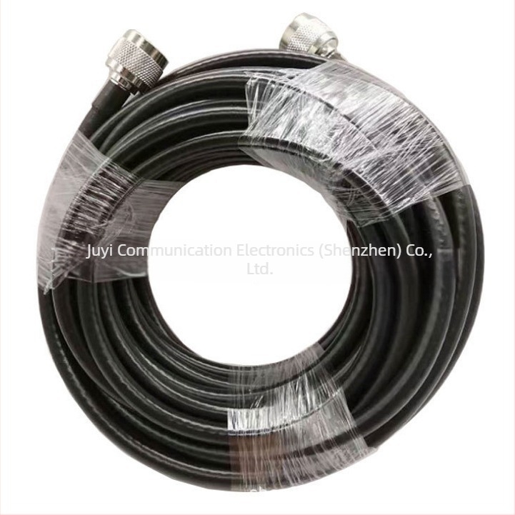 Juyi communication Cablu coaxial RF N-male către SMA, RG6/LMR400, 50 Ω, SWR ≤ 1.5, Câștig 30