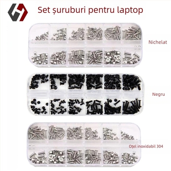 Kit șuruburi pentru laptop cu cap încastrat, șuruburi mici, standard GB 819, clasele A/B/C