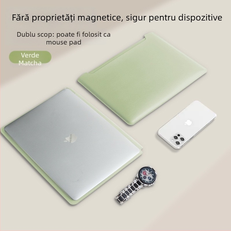 Geantă interioară pentru MacBook Pro și Air – piele sintetică; Brand: XULIS; Compatibil cu MacBook Pro, MacBook Air