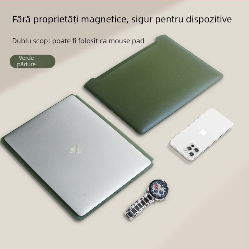 Geantă interioară pentru MacBook Pro și Air – piele sintetică; Brand: XULIS; Compatibil cu MacBook Pro, MacBook Air