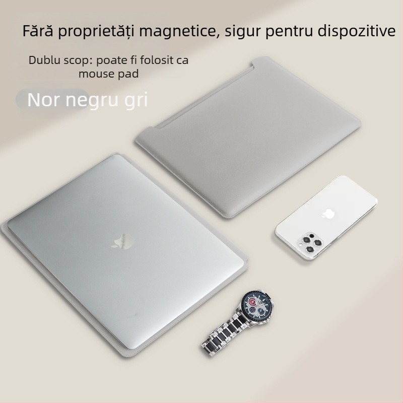 Geantă interioară pentru MacBook Pro și Air – piele sintetică; Brand: XULIS; Compatibil cu MacBook Pro, MacBook Air