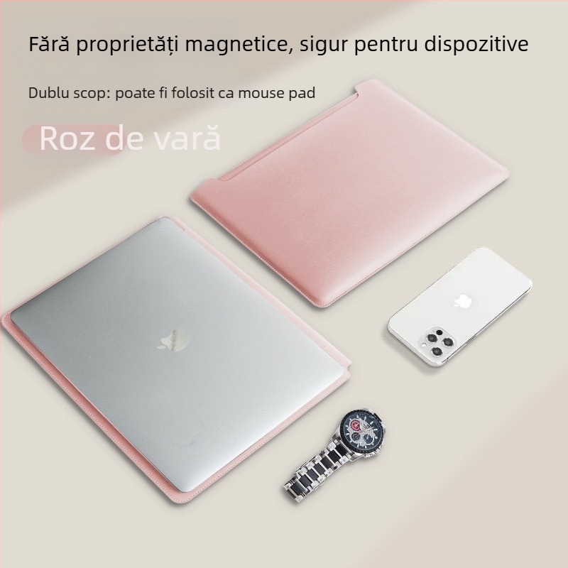 Geantă interioară pentru MacBook Pro și Air – piele sintetică; Brand: XULIS; Compatibil cu MacBook Pro, MacBook Air