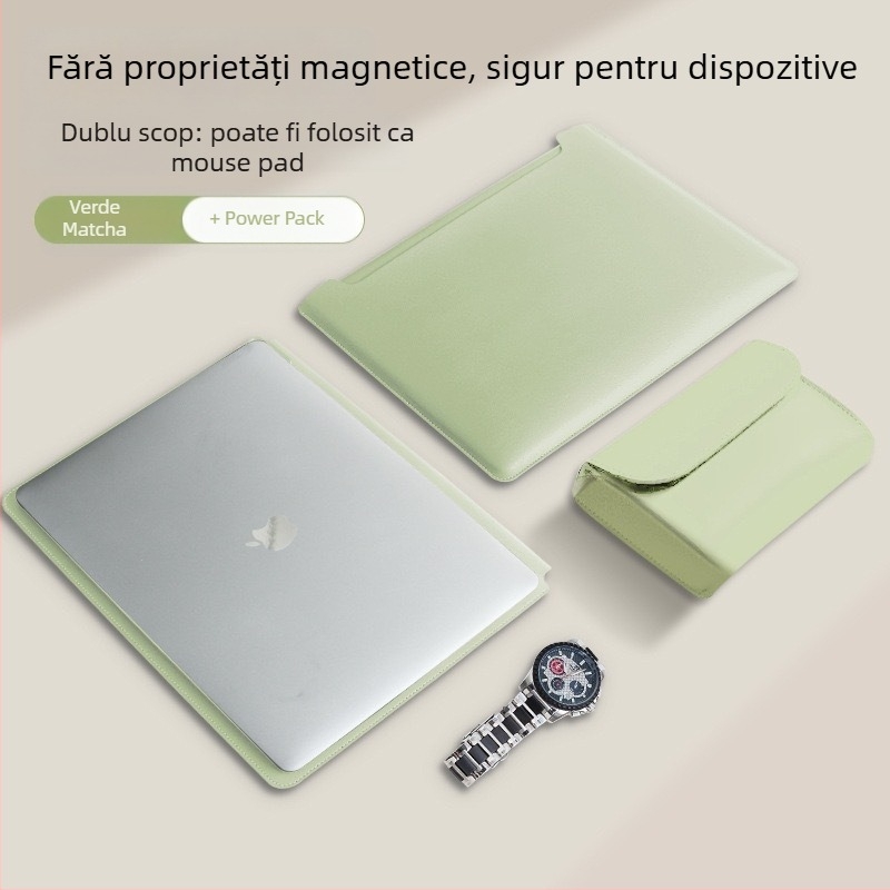 Geantă interioară pentru MacBook Pro și Air – piele sintetică; Brand: XULIS; Compatibil cu MacBook Pro, MacBook Air