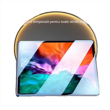 YMWL folie de protecție ecran din sticlă temperată pentru iPad — margine dreaptă, claritate HD, anti-amprentă, rezistent la căderi, acoperire completă a ecranului