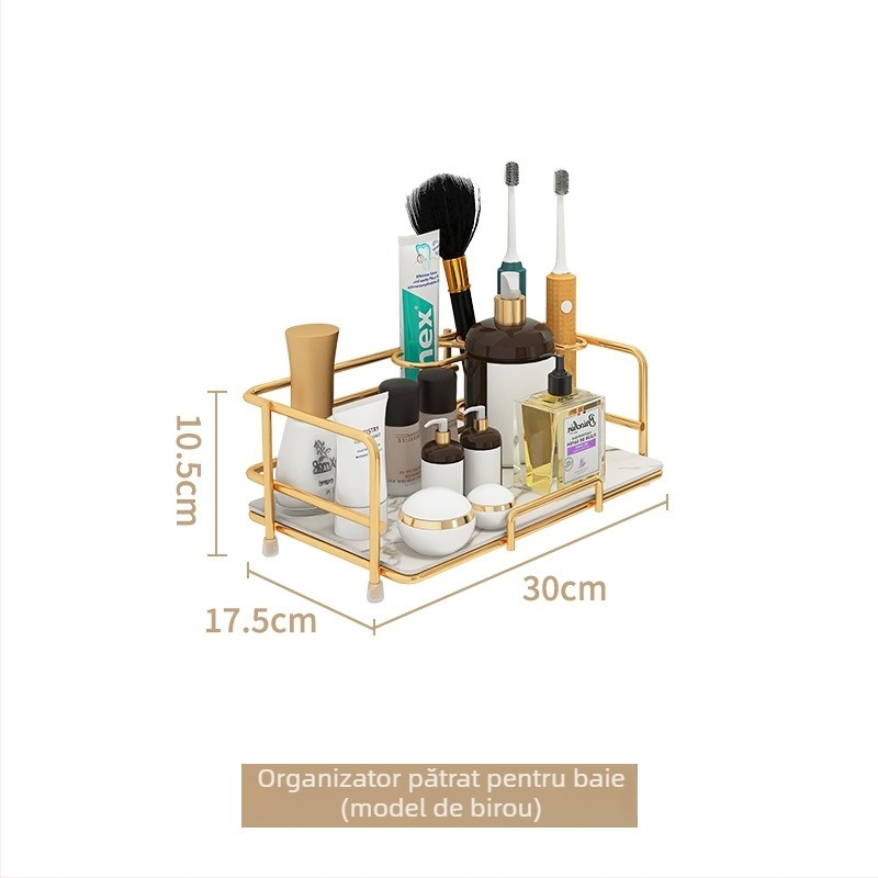 Raft din oțel cu carbon, trei etaje, pentru baie și machiaj