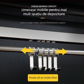 Suport pentru prosoape din oțel inoxidabil, fără găurire, pliabil pentru baie, 1 etaj, capacitate de încărcare până la 1 kg