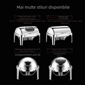 Cuptor bufet cu capac rabatabil, oțel inoxidabil 201, încălzire electrică, izolat, dreptunghiular, pentru hoteluri și restaurante