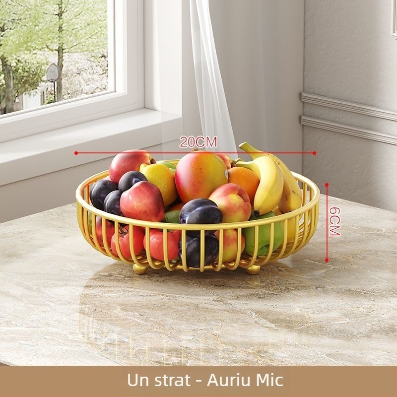 Coș de fructe cu mai multe niveluri pentru sufragerie — afișaj pe masă, stil simplu, stil chinezesc nou