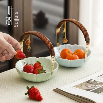 Farfurie din porțelan pentru fructe, design vintage, stil antic, stil nou chinezesc | lansare vară 2021 | calitate de primă clasă