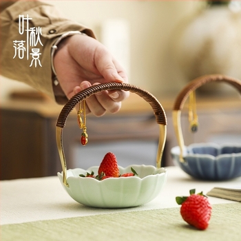 Farfurie din porțelan pentru fructe, design vintage, stil antic, stil nou chinezesc | lansare vară 2021 | calitate de primă clasă