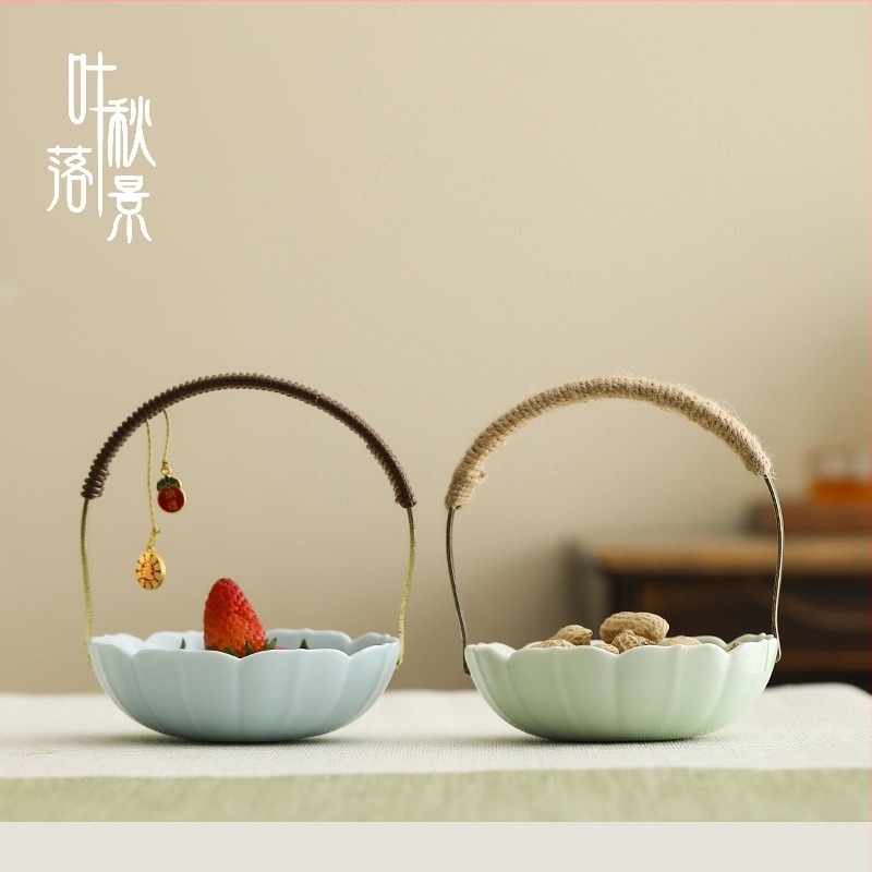 Farfurie din porțelan pentru fructe, design vintage, stil antic, stil nou chinezesc | lansare vară 2021 | calitate de primă clasă