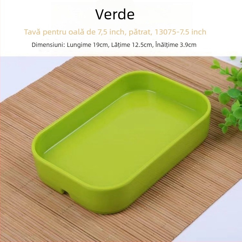 Tacâm dreptunghiular din plastic pentru fructe de mare, pentru hot pot și BBQ – finisaj sub glazură, stil modern