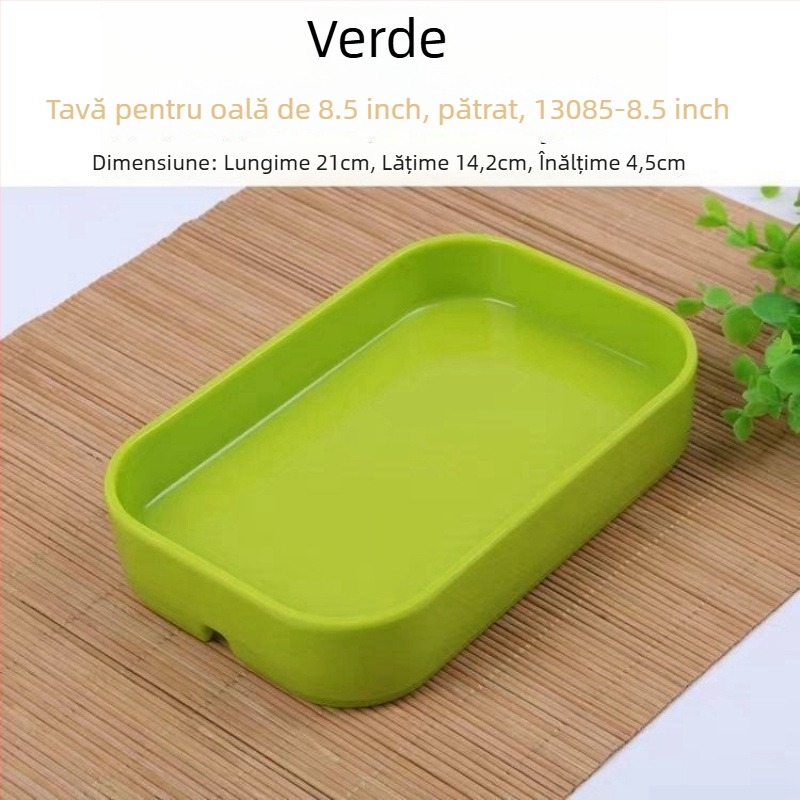 Tacâm dreptunghiular din plastic pentru fructe de mare, pentru hot pot și BBQ – finisaj sub glazură, stil modern