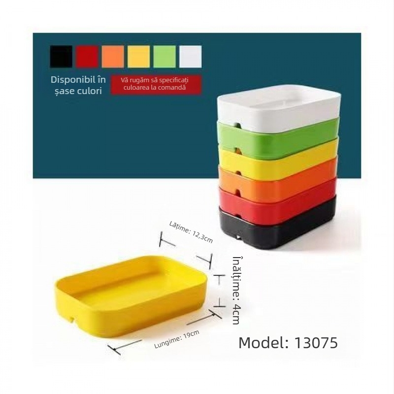 Tacâm dreptunghiular din plastic pentru fructe de mare, pentru hot pot și BBQ – finisaj sub glazură, stil modern