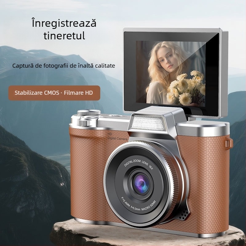 Cameră selfie digitală cu zoom optic 16x, CMOSS 1/2.3'' senzor, ecran LCD 2.4'', rezoluție 3680×2456, obiectiv periscop, USB 2.0, model LK-013