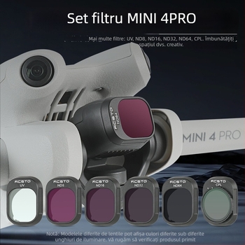 RCSTQ 1421200 Set Filtre ND Polarizante pentru DJI Mini 4 Pro – Procesare OEM, Dimensiune Bayonet: Altă, Compatibil cu Mini 4 Pro