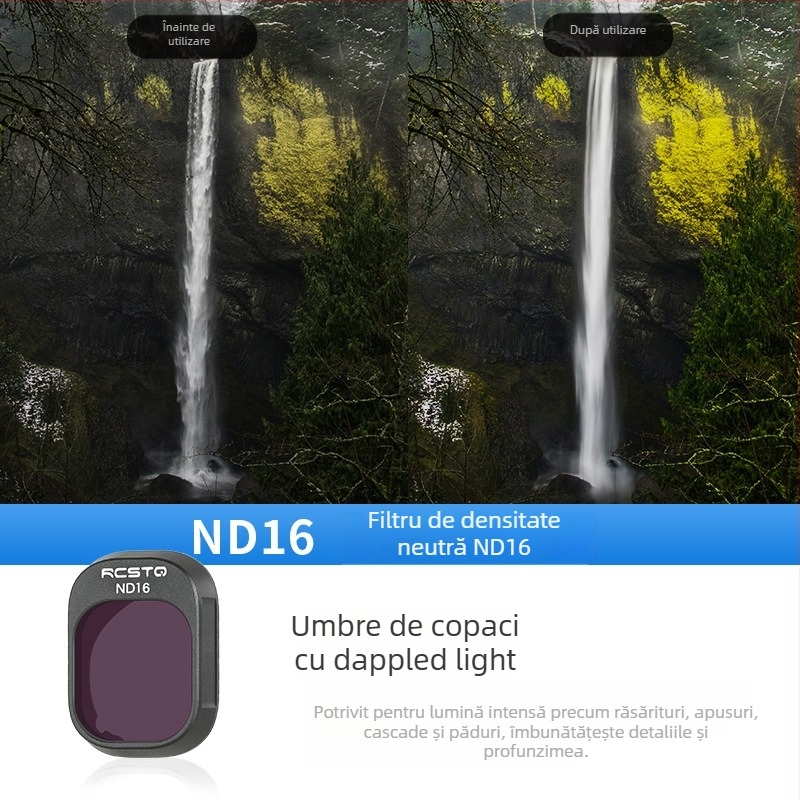 RCSTQ 1421200 Set Filtre ND Polarizante pentru DJI Mini 4 Pro – Procesare OEM, Dimensiune Bayonet: Altă, Compatibil cu Mini 4 Pro