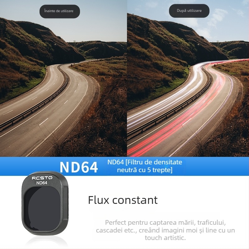 RCSTQ 1421200 Set Filtre ND Polarizante pentru DJI Mini 4 Pro – Procesare OEM, Dimensiune Bayonet: Altă, Compatibil cu Mini 4 Pro