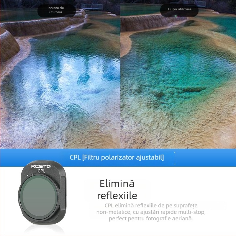RCSTQ 1421200 Set Filtre ND Polarizante pentru DJI Mini 4 Pro – Procesare OEM, Dimensiune Bayonet: Altă, Compatibil cu Mini 4 Pro