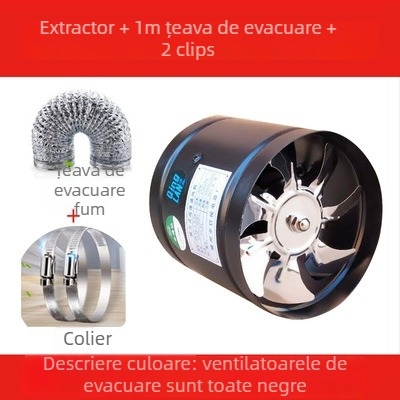 Ventilator de baie silențios, model SF1.0-2r, 220V, 50Hz, carcasă metalică, tip presiune conducte