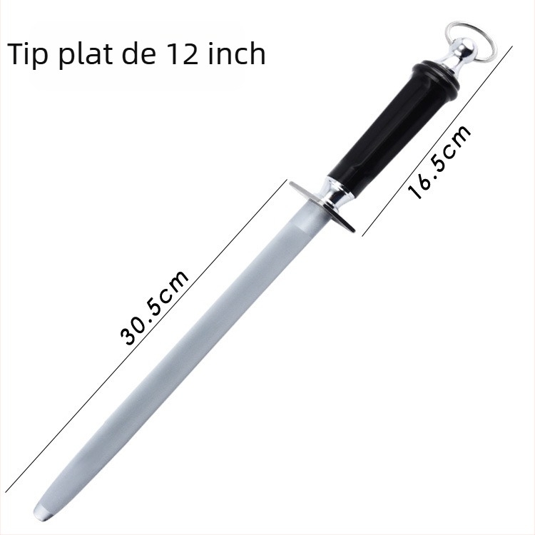 Tija de ascuțit pentru procesarea cărnii, diamant cu granulație fină ultra-densă, cod Yc-60, imprimare logo disponibilă, personalizare.