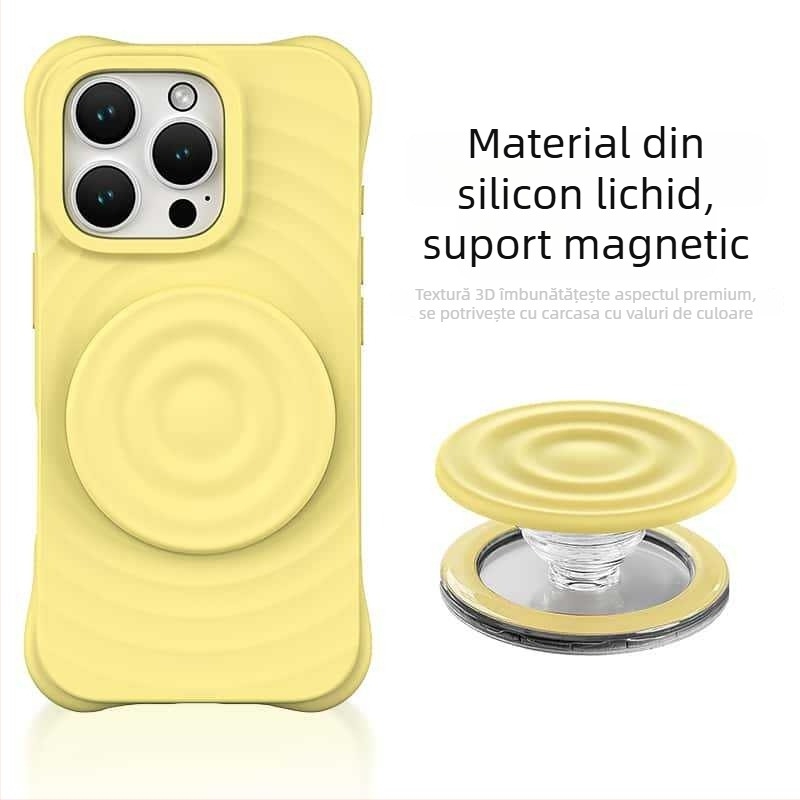 Magsafe Ripple suport magnetic din silicoan lichid pentru toate carcasele magnetice ale telefonului, model 001099; seria Ripple Liquid Silicone; material: silicon; utilizare: exterior; compatibilitate: scop general