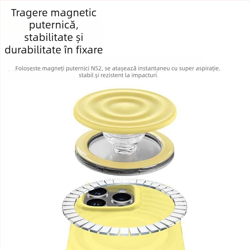 Magsafe Ripple suport magnetic din silicoan lichid pentru toate carcasele magnetice ale telefonului, model 001099; seria Ripple Liquid Silicone; material: silicon; utilizare: exterior; compatibilitate: scop general