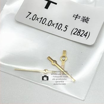 Set de ace pentru ceasuri de mână, compatibil cu mecanismul 2824, pentru ceasuri de bărbați – acele de oră, de minut și de secundă