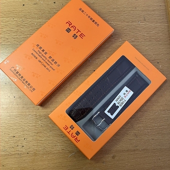 Brățară pentru ceas - piele naturală, cataramă cu pin, ediție primăvara 2024, cutie cu 10 buc.