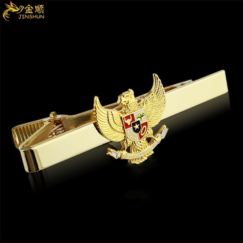 Clip de cravată din aliaj de zinc, finisaj cu vopsea coptă, personalizare disponibilă, ornament cu caligrafie și pictură