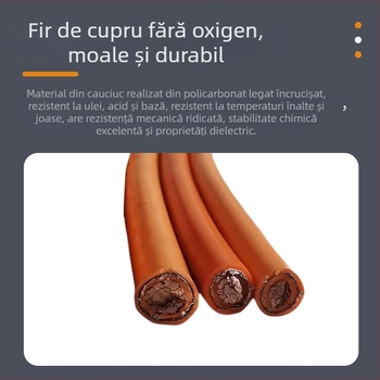 Cabl de înaltă tensiune pentru vehicule electrice, izolație XLPE, conductor din cupru fără oxigen, mantă din silicon, singur nucleu, 1500 V DC