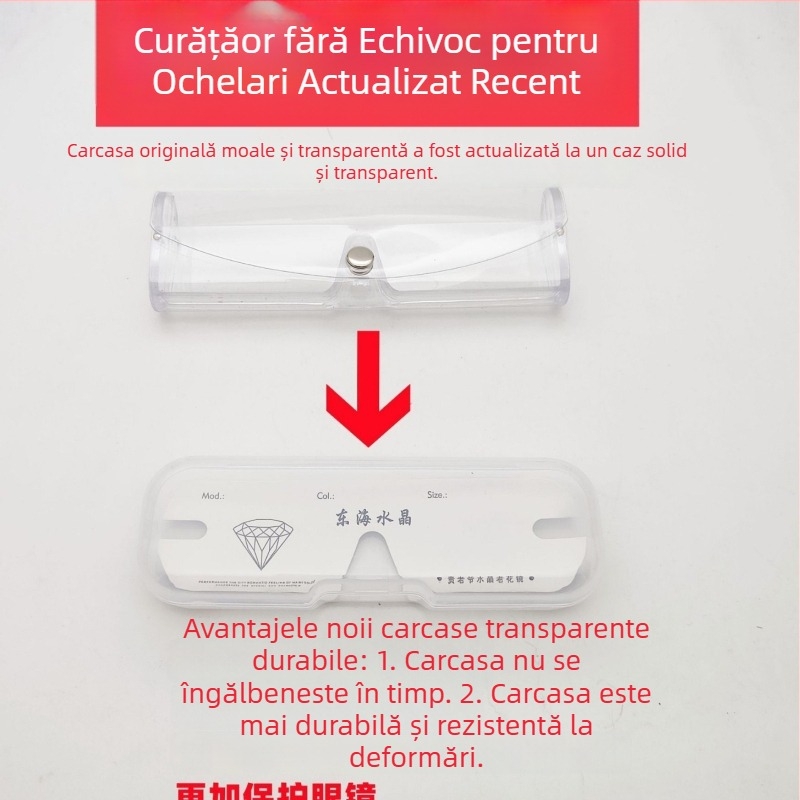 Your Master Donghai Ochelari de lectură cu lentile din sticlă, rezistenți la uzură, ramă metalică, stil business