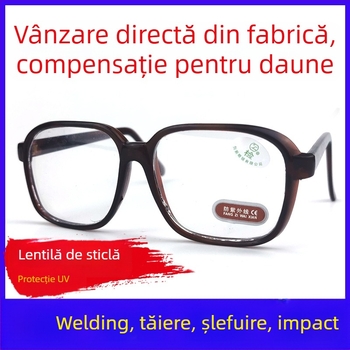 Ochelari de sudură cu ramă reglabilă, anti-șoc și anti-strălucire, sticlă — Sevista shield