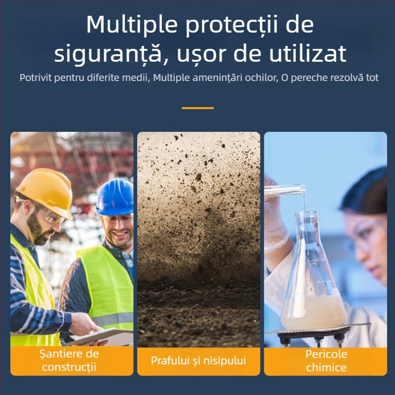 Ochelari de sudură Yh172, PC+sticlă, dublă funcție protecție, protecție împotriva impactului, GB standard