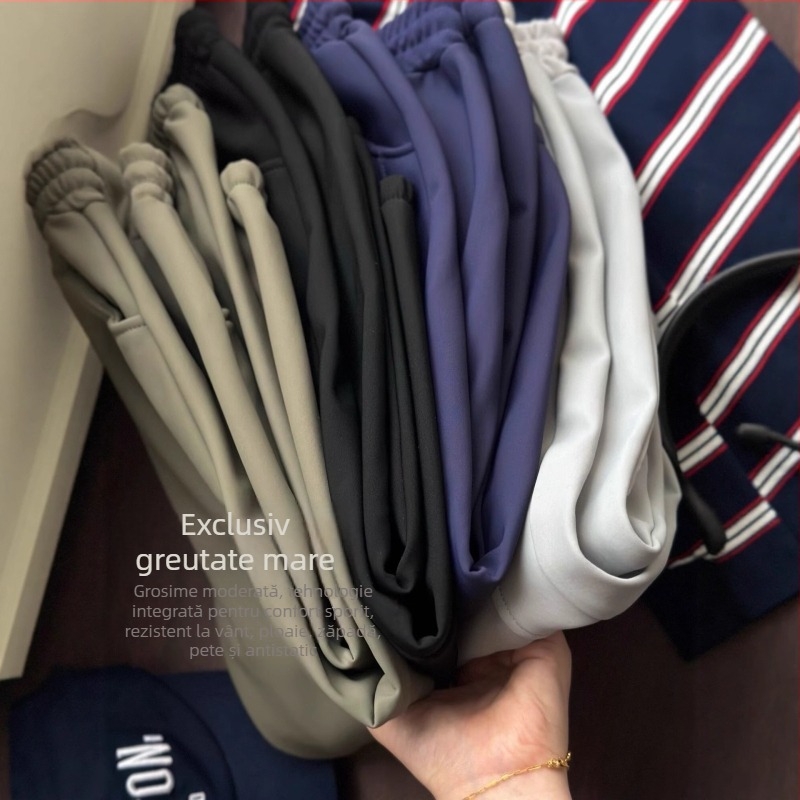 Pantaloni pentru copii din soft-shell cu căptușeală fleece, 70% bumbac, lungi, croială dreaptă, toamnă, siguranță Clasa B