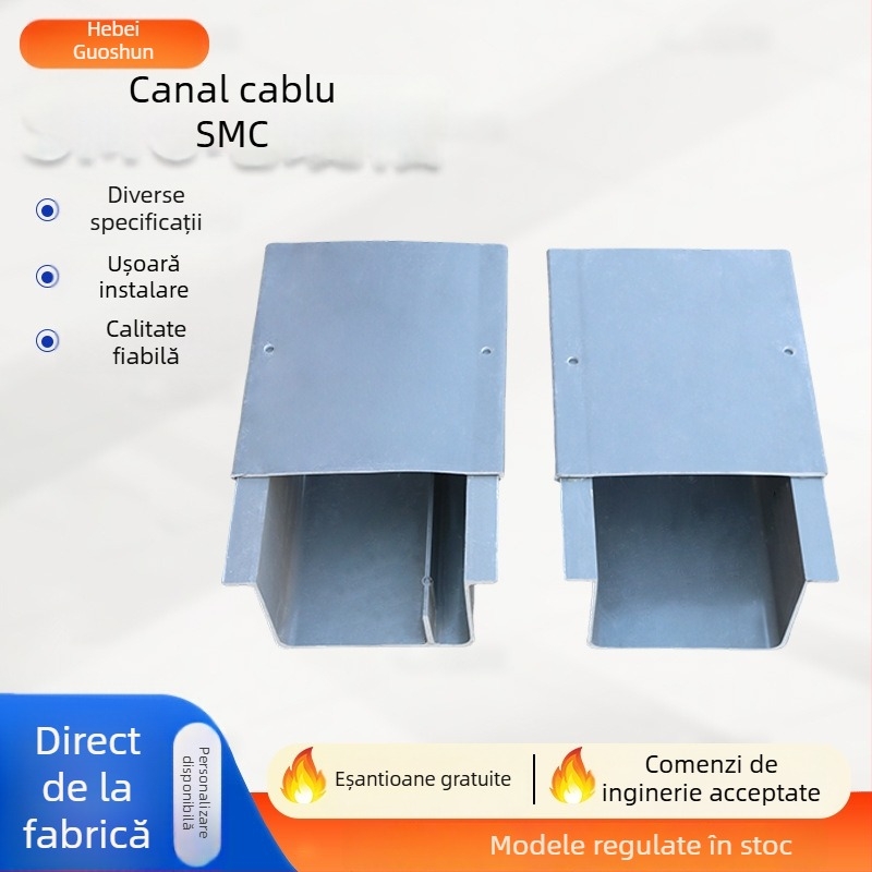 Tray Bridge – canal de cablu SMC, material compozit, pentru autostrăzi și căi ferate, pentru industriile electrice, feroviare, construcții și chimice