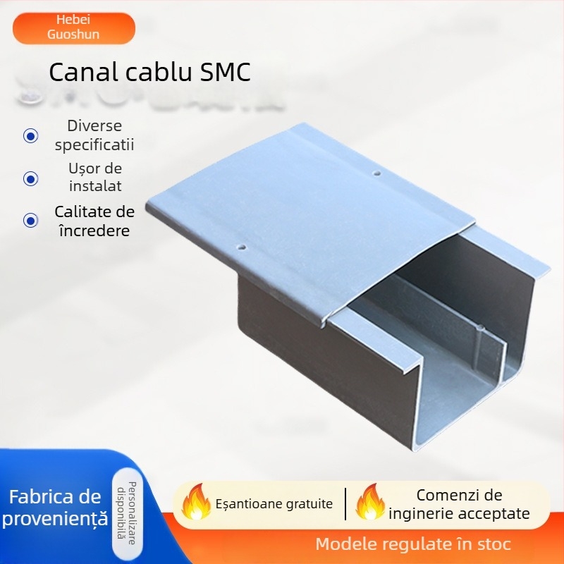 Tray Bridge – canal de cablu SMC, material compozit, pentru autostrăzi și căi ferate, pentru industriile electrice, feroviare, construcții și chimice