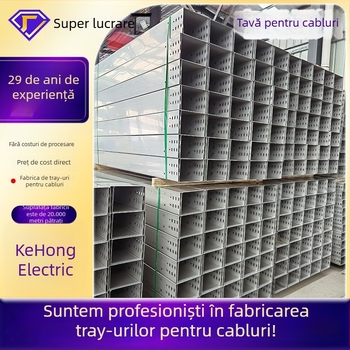 Pod cabluri din oțel inoxidabil, rezistent la foc, tip trough, personalizabil, pentru construcții și telecomunicații